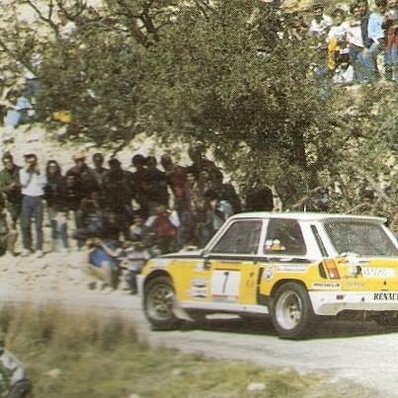 Carlos Sainz Cenamor - Antonio Boto
33º Rally RACE-Costa Blanca1985. Renault 5 Turbo TdC (VA-5060-I). Clasificado 5º.

Del 22 de Marzo al 24 de Marzo, Alicante.

Superficie: Asfalto con 410,00 km cronometrados.

Tomaron la salida 82 equipos, finalizaron 45.@
Palabras clave: Carlos_Sainz;Antonio_Boto;Race;Renault;Turbo;1985;Grupo_B