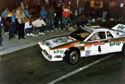 Massimo (Miki) Biasion - Tiziano Siviero
27º Rallye Sanremo 1985. Lancia Rally 037, Clasificado 6º.

Del 29 de Septiembre al 4 de Octubre, Sanremo, Liguria, Imperia, Italia.
Superficie: asfalto - tierra.

El Rally tenia un total de 2340.56 km, de los que 696.90 km divididos en 45 tramos eran especiales (2 de ellos fueron cancelados SS20 Murio 1 de 9.12 km, SS36 Ronde 1 de 37.22 km).

Tomaron la salida 98 equipos, finalizaron 33.@
Palabras clave: Miki_Biasion;Tiziano_Siviero;Lancia;Rally;Grupo_B;Sanremo;1984