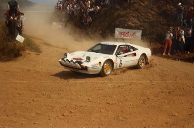 Massimo Ercolani - Loris Roggia
17º Rallye dell'Isola d'Elba 1985. Ferrari 308 GTB (PD 754776). Clasificado 6º.

Del 23 al 25 de Mayo, Portoferrario, Livorno, Italia.
Superficie: tierra.

El Rally constaba de 33 tramos cronometrados.
Desconocemos los kilómetros tanto totales como cronometrados.

Tomaron la salida 65 equipos, finalizaron 25.@
Palabras clave: Ferrari;GTB;Grupo_B;Elba;1985