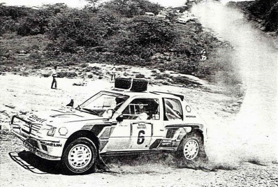 Timo Salonen - Seppo Harjanne
33º Marlboro Rally Safari 1985. Peugeot 205 Turbo 16 (123 FBL 75). Clasificado 7º.

Del 4 al 8 de Abril, Nairobi, Kenya, África.
Superficie: tierra.

El Rally tenia un total de 5167.6 km con 88 controles horarios.

Tomaron la salida 71 equipos, finalizaron 20.@
Palabras clave: Timo_Salonen;Peugeot;Turbo;T16;Safari;Grupo_B;1985