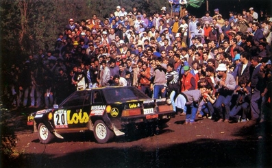 António Santinho Mendes - Rui Cunha
19º Rallye de Portugal - Vinho do Porto 1985. Nissan 240RS. Clasificado 8º.

Del 6 al 9 de Marzo, Estoril, Cascais, Lisboa, Portugal.
Superficie: asfalto - tierra.

El Rally tení­a un total de 2455 km de los que 730.50 km divididos en 47 tramos eran especiales.

Tomaron la salida 94 equipos, finalizaron 28.@
Palabras clave: Nissan;Grupo_B;Portugal;1985