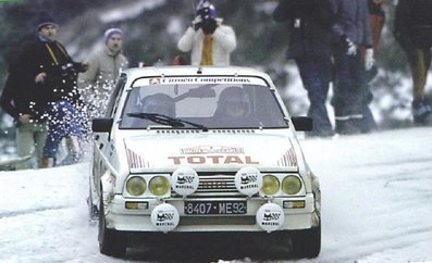 Jean-Claude Andruet - Annick Peuvergne
53º Rallye Automobile de Monte-Carlo 1985. Citröen Visa 1000 Pistes (8407 ME 92). Clasificado 8º.

Del 26 de Enero al 1 de Febrero, Monte-Carlo.
Superficie: asfalto -nieve.

El Rally tenía un total de 3999.00 km de los que 851.10 km divididos en 34 tramos eran especiales (1 de ellos fue cancelado SS17 ).

Tomaron la salida 117 equipos, finalizaron 68.@
Palabras clave: Jean-Claude_Andruet;Annick_Peuvergne;Citroen;Visa;Grupo_B;Montecarlo;nieve:1985