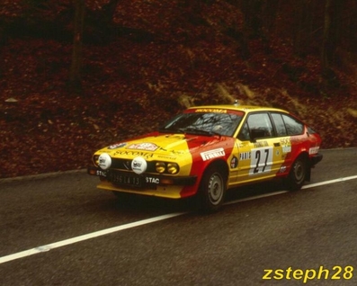 Jacques Panciatici - Françoise Sappey
53º Rallye Automobile de Monte-Carlo 1985. Alfa Romeo GTV6 (1396 LA 13). Clasificado 17º.

Del 26 de Enero al 1 de Febrero, Monte-Carlo.
Superficie: asfalto -nieve.

El Rally tenía un total de 3999.00 km de los que 851.10 km divididos en 34 tramos eran especiales (1 de ellos fue cancelado SS17).

Tomaron la salida 117 equipos, finalizaron 68.
Palabras clave: Alfa_Romeo;Montecarlo;1985