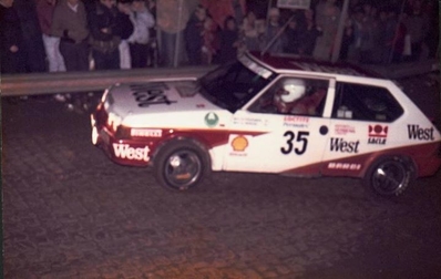 Harri Toivonen - Cedric Wrede
21º 24 Heures d'Ypres 1985. Fiat Ritmo Abarth 130 TC (TO N09367). Clasificado 19º.
West Rally Team

Del 28 al 30 de Junio, Ypres, Bélgica.
Superficie: asfalto con 524.00 km cronometrados.

Tomaron la salida 148 equipos, finalizaron 73.@
Palabras clave: Fiat;Ritmo;Abarth;Ypres;1985