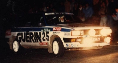 Manuel Mello Breyner - Jose Novais Lopes
19º Rallye de Portugal - Vinho do Porto 1985. Audi 80 Quattro (83.15429). Clasificado 21º.

Del 6 al 9 de Marzo, Estoril, Portugal.
Superficie: asfalto - tierra.

El Rally tení­a un total de 2455 km de los que 730.50 km divididos en 47 tramos eran especiales.

Tomaron la salida 94 equipos, finalizaron 28.@
Palabras clave: Audi;Quattro;portugal;1985