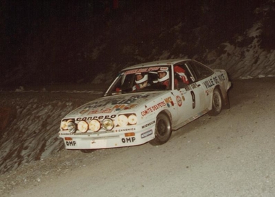 Auguste Turiani (Tchine) - Pierre Gandolfo
53º Rallye Automobile de Monte-CarloLancia 1985. Opel Manta (M917). Clasificado 21º.

Del 26 de Enero al 1 de Febrero, Monte-Carlo.
Superficie: asfalto -nieve.

El Rally tenía un total de 3999.00 km de los que 851.10 km divididos en 34 tramos eran especiales (1 de ellos fue cancelado SS17).

Tomaron la salida 117 equipos, finalizaron 68.@
Palabras clave: Opel;Manta;Montecarlo;1985
