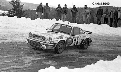André Recordier - Alain Chambovet
53º Rallye Automobile de Monte-Carlo 1985. Porsche 911 SC. Clasificado 24º.

Del 26 de Enero al 1 de Febrero, Monte-Carlo.
Superficie: asfalto -nieve.

El Rally tenía un total de 3999.00 km de los que 851.10 km divididos en 34 tramos eran especiales (1 de ellos fue cancelado SS17).

Tomaron la salida 117 equipos, finalizaron 68.@

Palabras clave: Porsche;Grupo_B;1985;Montecarlo;nieve