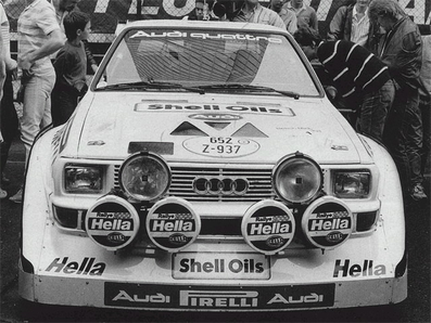 Michèle Mouton - Fabrizia Pons
10º British Midland Ulster Rally 1985. Audi Sport Quattro S1 E2 (652 Z-937). Abandonó por el turbo.
Audi Sport UK

Del 26 al 27 de Julio, Belfast, Irlanda del Norte.
Superficie: asfalto.

El Rally constaba de 2 etapas y 28 tramos cronometrados.
Desconocemos los kilómetros tanto totales como especiales de la prueba.

Tomaron la salida 92 equipos, finalizaron 66.@
Palabras clave: Michele_Mouton;Ulster;Audi;Quattro;Sport;Grupo_B;1985;Mujeres;Womens