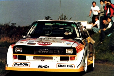 Michèle Mouton - Fabrizia Pons
23º Tudor Webasto Manx International Rally 1985. Audi Quattro Sport S1 E2 (IN-NL 16). Abandonó por accidente en SS21 Abbeylands 1 de 13.78 km.

Del 11 al 14 de Octubre, Douglas, Isla de Man.
Superficie: asfalto.

El Rally tenía 646.27 km cronometrados divididos en 47 tramos especiales.

Tomaron la salida 109 equipos, finalizaron 54.@
Palabras clave: Michele_Mouton;Mujeres;Womens;Audi;Sport;Quattro;Manx;1985;Grupo_B