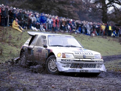 Timo Salonen - Seppo Harjanne
34º Lombard RAC Rally 1985. Peugeot 205 Turbo 16 E2 (704 EXC 75). Abandonó por motor (presión de aceite) en SS21 Dyfi de 22.50 km.

Del 24 al 28 de Noviembre, Nottingham, Inglaterra.
Superficie: tierra.

El Rally tenia un total de 3507 km de los que 896.98 km divididos en 65 tramos eran especiales, (2 de ellas fueron canceladas, SS43 Kielder Forest - Ogre Hill de 12,02 Km y SS64 Nuss de 8,79 Km).

Tomaron la salida 155 equipos, finalizaron 62.@
Palabras clave: Timo_Salonen;Peugeot;Turbo;Grupo_B;Gran_Bretaña;1985;RAC_Rally;Inglaterra