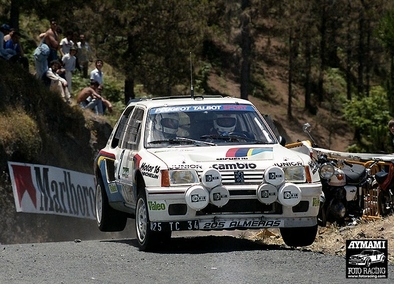 Bruno Saby - Jean-François Fauchille
9º Rallye El Corte Ingles 1985. Peugeot 205 Turbo 16 (25 TC 34). Abandonó por la presión de aceite en SS8.
Del 14 al 16 de Junio, Las Palmas, Islas Canarias, España.
Superficie: asfalto.
El Rally tení­a un total de 684.55 km, de los que 291 Km divididos en 19 tramos eran especiales.
Se inscribieron 91 equipos, salieron 79, finalizaron 44.

© Joan Aymami Fotoracing.@@
Palabras clave: ;Peugeot;turbo;Grupo_B;Corte_Ingles;Islas_Canarias;1985