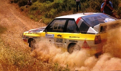 Walter Röhrl - Christian Geistdörfer
32º Rothmans Acropolis Rally 1985. Audi Sport Quattro S1 (IN-NC 25). Abandonó por la suspensión del coche en SS2 Dionissos de 11.15 km.

Del 27 al 30 de Mayo, Atenas, Grecia.
Superficie: tierra.

El Rally tenía un total de 2295.94 km de los que 807.67 km divididos en 47 tramos eran especiales.

Tomaron la salida 110 equipos, finalizaron 45.@
Palabras clave: Walter_Röhrl;Audi;Sport;Quattro;Grupo_B;Acropolis;Grecia;1985