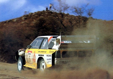 Stig Blomqvist - Björn Cederberg
5º Marlboro Rally Argentina 1985. Audi Sport Quattro S1 E2 (652 Z-943). Abandonó por motor en SS8 Charbonier de 61.25 Km.

Del 30 de Julio al 3 de Agosto, Buenos Aires - Cordoba, Argentina.
Superficie: tierra.

El Rally tenia un total de 2616.00 km de los que 956.71 km divididos en 23 tramos eran especiales.

Tomaron la salida 138 equipos, finalizaron 39.@
Palabras clave: Stig_Blomqvist;Audi;Sport;Quattro;Grupo_B;Argentina;1985;Debut
