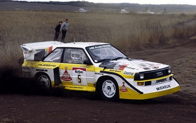 Stig Blomqvist - Björn Cederberg
5º Marlboro Rally Argentina 1985. Audi Sport Quattro S1 E2 (652 Z-943). Abandonó por motor en SS8 Charbonier de 61.25 Km.

Del 30 de Julio al 3 de Agosto, Buenos Aires - Cordoba, Argentina.
Superficie: tierra.

El Rally tenia un total de 2616.00 km de los que 956.71 km divididos en 23 tramos eran especiales.

Tomaron la salida 138 equipos, finalizaron 39.@
Palabras clave: Stig_Blomqvist;Audi;Sport;Quattro;Grupo_B;Argentina;1985;Debut