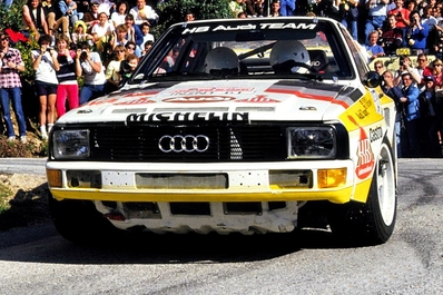 Walter Röhrl - Christian Geistdörfer
29º Tour de Corse - Rallye de France 1985. Audi Sport Quattro S1 (IN-NT 61). Abandonó por los frenos en SS1 Verghia - Pont de la Masina de 38,09 Km.

Del 2 al 4 de Mayo, Ajaccio, Córcega, Francia.
Superficie: asfalto.

El Rally tenia un total de 1603.00 km de los que 1122.25 km divididos en 30 tramos eran especiales, (1 de ellos fue cancelado, SS5 Sartene - Zonza de 44.23 km, por el fatal accidente en el tramo anterior de Attilio Bettega).

Tomaron la salida 139 equipos, finalizaron 45.@
Palabras clave: Walter_Röhrl;Audi;Sport;Quattro;Grupo_B;Corcega;1985;Corse