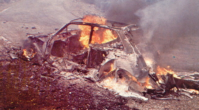 François Chatriot - Michel Périn
6º Rallye International des Garrigues 1985. Renault 5 Maxiturbo (194 FGL 75). Abandonó por fuego en el coche por algún tipo de problema eléctrico.
Société Diac

Ésta unidad quedó totalmente destruida a causa del fuego.

Del 29 al 30 de Marzo, Nimes, Gard, Occitania, Francia.
Superficie: asfalto.

Desconocemos los kilómetros de la prueba tanto totales como cronmetrados.

Tomaron la salida 101 equipos, finalizaron 47.

(No estamos seguros de la identificaciÓn)
@
Palabras clave: Renault;Maxiturbo;Grupo_B;Garrigues;1985;detalles;crash