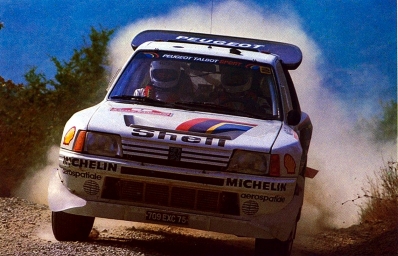 Bruno Saby - Jean-François Fauchille
27º Rally Sanremo 1985. Peugeot 205 Turbo 16 E2 (709 EXC 75). Abandonó por motor en SS37 Ronde 2 de 37,22 Km.

Del 29 de Septiembre al 4 de Octubre, Sanremo, Liguria, Imperia, Italia.
Superficie: asfalto - tierra.

El Rally tenia un total de 2340.56 km, de los que 696.90 km divididos en 45 tramos eran especiales (2 de ellos fueron cancelados SS20 Murio 1 de 9.12 km, SS36 Ronde 1 de 37.22 km).

Tomaron la salida 98 equipos, finalizaron 33.@
Palabras clave: ;Peugeot;Turbo;Grupo_B;Sanremo;1985