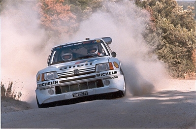 Bruno Saby - Jean-François Fauchille
27º Rally Sanremo 1985. Peugeot 205 Turbo 16 E2 (709 EXC 75). Abandonó por motor en SS37 Ronde 2 de 37,22 Km.

Del 29 de Septiembre al 4 de Octubre, Sanremo, Liguria, Imperia, Italia.
Superficie: asfalto - tierra.

El Rally tenia un total de 2340.56 km, de los que 696.90 km divididos en 45 tramos eran especiales (2 de ellos fueron cancelados SS20 Murio 1 de 9.12 km, SS36 Ronde 1 de 37.22 km).

Tomaron la salida 98 equipos, finalizaron 33.@
Palabras clave: ;Peugeot;Turbo;Grupo_B;Sanremo;1985