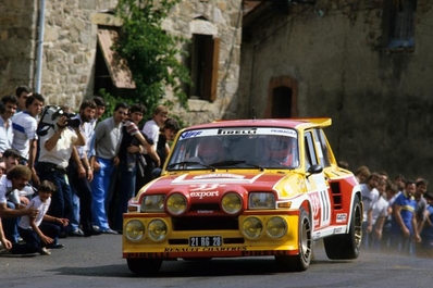Didier Auriol - Bernard Occelli
44º Tour France Automobile 1985. Renault 5 Maxiturbo (21 RG 28). Abandonó por avería mecánica en SS19 Col de Pennes 2 de 16.73 km.
Société Diac

Del 21 al 24 de Octubre, Paris - Niza, Francia.
Superficie: asfalto.

Tomaron la salida 72 equipos, finalizaron 34.@
Palabras clave: Renault;Maxiturbo;Francia;Grupo_B;1985