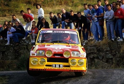 Didier Auriol - Bernard Occelli
44º Tour France Automobile 1985. Renault 5 Maxiturbo (21 RG 28). Abandonó por avería mecánica en SS19 Col de Pennes 2 de 16.73 km.
Société Diac

Del 21 al 24 de Octubre, Paris - Niza, Francia.
Superficie: asfalto.

Tomaron la salida 72 equipos, finalizaron 34.@
Palabras clave: Renault;Maxiturbo;Francia;Grupo_B;1985