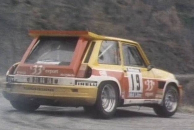 Didier Auriol - Bernard Occelli
6º Rallye International des Garrigues 1985. Renault 5 Maxiturbo (21 RG 28). Abandonó, desconocemos el motivo.

Del 29 al 30 de Marzo, Nimes, Gard, Occitania, Francia.
Superficie: asfalto.

Desconocemos los kilómetros de la prueba tanto totales como cronmetrados.

Tomaron la salida 101 equipos, finalizaron 47.@
Palabras clave: Renault;Maxiturbo;Grupo_B;Garrigues;1985