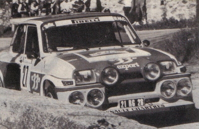 Didier Auriol - Bernard Occelli
29º Tour de Corse - Rallye de France 1985. Renault 5 Maxiturbo (21 RG 28). Abandonó por problemas eléctricos en SS9 Campo al Quarcio - Pont de Noceta de 33,77 Km.

Del 2 al 4 de Mayo, Ajaccio, Córcega, Francia.
Superficie: asfalto.

El Rally tenia un total de 1603.00 km de los que 1122.25 km divididos en 30 tramos eran especiales (1 de ellos fue cancelado, SS5 Sartene - Zonza de 44.23 km, por el fatal accidente de Attilio Bettega en el tramo anterior, SS4 Zerubia - Santa Giulia de 30.60 km).

Tomaron la salida 139 equipos, finalizaron 45.@
Palabras clave: Didier_Auriol;Renault;Maxiturbo;Grupo_B;Corcega;1985;Corse