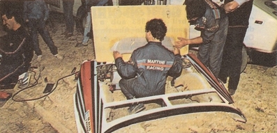 Asistencia del equipo Matini Lancia en el Lois Rally Algarve 1985 (Portugal)
15º Rali Lois Algarve 1985. Lancia Delta S4 (A6 37179). Abandonó por rotura de transmisiòn, aunque siguio en el rally con el dorsal 0 para seguir evolucionando el coche.
Del 31 Octubre al 2 de Noviembre, Silves - Armação de Pêra (Portugal).
Superficie: grava con 545,00 km divididos en 30 tramos cronometrados.
Tomaron la salida 77 equipos, finalizaron 23.

Es la tercera aparición Oficial Competitiva del Lancia Delta S4, después del debut en el Rally 1000 Pistes, (Francia), donde compitió con la calificación de prototipo, en el 14º Colline di Romagna donde quedó 1º y antes del Debut Oficial en el Mundial de Rallyes en el 34º Lombard RAC Rally de 1985.@
Palabras clave: Markku_Alen;Algarve;Portugal;1985;Asistencias;Lancia;Delta;S4