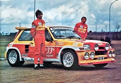 Presentación del Equipo Renault Chartres
1985
Renault 5 Maxiturbo "33 Export" pilotado por Didier Auriol - Bernard Occelli
Palabras clave: Didier_Auriol;Renault;Maxiturbo;Presentacion;1985;personajes