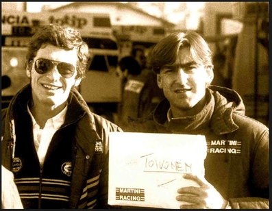 Henri Toivonen y Sergi Cresto
1986
Cuando ambos formaban parte del Equipo Lancia Martini pilotando el Lancia Delta S4.

Sin duda alguna se hubieran proclamado Campeones del Mundo si no se hubiese "cruzado" por su camino ese maldito accidente el 02-Mayo-1986 en el 30º Tour de Corse......

HENRI and SERGIO FOREVER !!!
Palabras clave: Henri_Toivonen;Sergio_Cresto;Personajes;1986