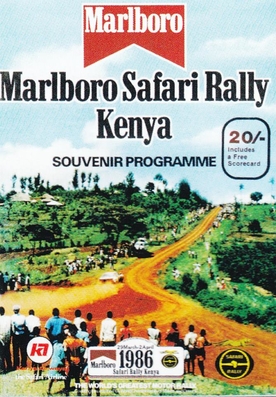34º Marlboro Safari Rally Kenya 1986
Del 29 de Marzo al 2 de Abril, Nairobi, Kenya, África.
Superficie: tierra.

El Rally tenia un total de 4.190 km con 63 controles horarios.

Tomaron la salida 69 equipos, finalizaron 16.
Palabras clave: Programas;Detalles;1986;Costa_Marfil