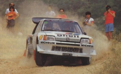 Juha Kankkunen - Juha Piironen
33º Acropolis Rally 1986. Peugeot 205 Turbo 16 E2 (319 FPF 75). Clasificado 1º.

Del 2 al 4 de Junio, Atenas, Grecia.
Superficie: tierra.

El Rally tení­a un total de 1890.00 km de los que 572.13 km divididos en 46 tramos eran especiales (8 de ellas fueron cancelados SS8, SS9, SS10, SS14, SS16, SS21, SS36 y SS45)

Tomaron la salida 101 equipos, finalizaron 34.@
Palabras clave: Juha_Kankkunen;Juha_Piironen;Peugeot;Turbo;Grupo_B;Acropolis;Grecia;1986