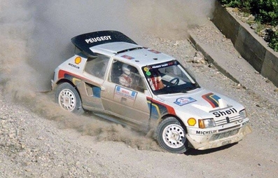Juha Kankkunen - Juha Piironen
33º Acropolis Rally 1986. Peugeot 205 Turbo 16 E2 (319 FPF 75). Clasificado 1º.

Del 2 al 4 de Junio, Atenas, Grecia.
Superficie: tierra.

El Rally tení­a un total de 1890.00 km de los que 572.13 km divididos en 46 tramos eran especiales (8 de ellas fueron cancelados SS8, SS9, SS10, SS14, SS16, SS21, SS36 y SS45)

Tomaron la salida 101 equipos, finalizaron 34.@
Palabras clave: ;Juha_Piironen;Peugeot;Turbo;Grupo_B;Acropolis;Grecia;1986