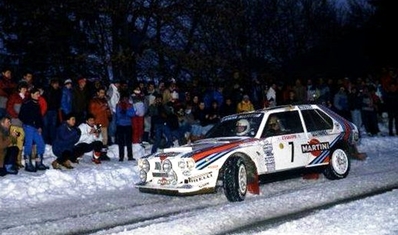 Henri Toivonen - Sergio Cresto
54º Rallye Automobile de Monte-Carlo 1986. Lancia Delta S4 (A6 37616). Clasificado 1º.

Del 18 al 24 de Enero, Monte-Carlo.
Superficie: asfalto - nieve.

El Rally tenía un total de 3984.00 km de los que 881.20 km divididos en 36 tramos eran especiales.

Tomaron la salida 156 equipos, finalizaron 65.@
Palabras clave: Lancia;grupo_b;Henri_Toivonen;Delta;S4;Montecarlo;1986;Sergio_Cresto