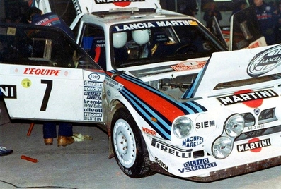 Asistencia del Equipo Martini Lancia en el 54º Rallye Automobile de Monte-Carlo 1986
En el Lancia Delta S4 (A6 37616) de Henri Toivonen - Sergio Cresto, clasificado 1º.

Del 18 al 24 de Enero, Monte-Carlo.
Superficie: asfalto - nieve.

El Rally tenía un total de 3984.00 km de los que 881.20 km divididos en 36 tramos eran especiales.

Tomaron la salida 156 equipos, finalizaron 65.@
Palabras clave: Lancia;Delta;Grupo_B;Montecarlo;1986;Asistencias