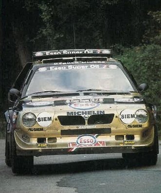 Fabrizio Tabaton - Luciano Tedeschini
22º Rally Catalunya 1986. Lancia Delta S4 (TO 73073E). Clasificado 1º.

Del 23 al 26 de Octubre, Barcelona, Catalunya, España.
Superficie: asfalto.

El Rally tenia un total de 1246.00 km de los que 417.00 km divididos en 30 tramos eran especiales.

Tomaron la salida 84 equipos, finalizaron 49.@
Palabras clave: Fabrizio_Tabaton;Luciano_Tedeschini;Lancia;Delta;Grupo_B;1986;Catalunya;España;Spain