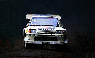 Timo Salonen - Seppo Harjanne
35º Lombard RAC Rally 1986. Peugeot 205 Turbo 16 E2 (319 FPF 75). Clasificado 1º.

Del 16 al 19 de Noviembre, Bath, Inglaterra.
Superficie: Tierra.

El Rally un total de 2537.93 km de los que 515.04 km divididos en 45 tramos eran especiales.

Tomaron la salida 149 equipos, finalizaron 83.@
Palabras clave: Timo_Salonen;Seppo_Harjanne;Grupo_B;Peugeot;Turbo;Inglaterra;1986;Lombard_RAC_Rally