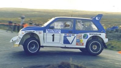 Anthony (Tony) Pond - Rob Arthur
24º Tudor Webasto Manx International Rally 1986. MG Metro 6R4 (C98 KOG). Clasificado 1º.

Del 11 al 13 de Septiembre, Douglas, Isla de Man.
Superficie: asfalto.

El Rally tenia un total de 412.85 km cronometrados divididos en 30 tramos especiales (2 de ellos fueron cancelados SS13 Glen Roy de 7.43 km y SS25 West Baldwin de 17.28km)
.
Tomaron la salida 112 equipos, finalizaron 55.@
Palabras clave: MG;Metro;Grupo_B;Manx_International;1986