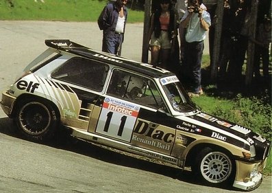 François Chatriot - Michel Périn
30º Tour de Corse 1986. Renault 5 Maxi Turbo (27 FJE 759). Clasificado 2º.

Del 1 al 3 de Mayo, Ajaccio, Córcega, Francia.
Superficie: asfalto.
El Rally tenia un total de 1551.00 km de los que 1122.34 km divididos en 30 tramos eran especiales. (4 de ellos fueron cancelados. SS12 Figarella - Cardo de 15.75 Km, SS18 Corte - Taverna de 26.84 Km, SS19 Moltifao - Speloncato de 38.16 Km y SS20 Corbara - Calenzana de 23.69 Km. Los 3 últimos por el fatal accidente de Henri y Sergio).
Tomaron la salida 122 equipos, finalizaron 31.

En esta edición habí­an 5 tramos de 50 o mas Km cronometrados, SS7 Cozzano - Col de la Serra de 50.84, SS8 Muracciole - Abbazia de 50.00, SS10 Pont d'Altiani - Pont St Laurent de 56.01, SS14 Prunelli - San Pancrazio de 55.67 y SS17 Campe Militaire - Corte de 58.14. Uno de mas de 70 km, SS23 Saint Roch - Suaricchio de 78.19, y otro, el último, SS30 Liamone - Suaricchio de 83.16 Km.

Aquí dejo los kilómetros de cada uno de los 30 tramos del Rally:

1ª ETAPA (01-Mayo-1986)
SS1 Verghia - Pont de la Masina de 38.09 km
SS2 Sainte Marie Sicche - Moca 1 de 23.96 km
SS3 Petreto - Aullene 1 de 20.03 km
SS4 Zerubia - Santa Giulia de 30.60 km
SS5 Sartene - Zonza de 44.23 km
SS6 Aullene - Zicavo de 25.59 km
SS7 Cozzano - Col de la Serra de 50.84 km
SS8 Muracciole - Abbazia de 50.00 km
SS9 Campo al Quarcio - Ponte de Noceta de 33.77 km
SS10 Pont d'Altiani - Pont St Laurent de 56.01 km
SS11 Ponte Rosso - Borgo de 42.29 km

TOTAL ETAPA 415.41 km

2ª ETAPA (02 Mayo-1986)
SS12 Figarella - Cardo (cancelado) de 15.75 km
SS13 Saint Florent - Col de San Stefano de 26.81 km
SS14 Prunelli - San Pancrazio de 55.67 km
SS15 Folelli - Santa Lucia di Moriani de 18.49 km
SS16 Moriani Plage - Orsoni de 20.10 km
SS17 Campe Militaire Corte de 58.14 km
SS18 Corte - Taverna (cancelado) de 26.84 km
SS19 Moltifao - Speloncato (cancelado) de 38.16 km
SS20 Corbara - Calenzana (cancelado) de 23.69 km

TOTAL ETAPA 283.65 km

3ª ETAPA (03-Mayo-1986)
SS21 Norte Dame de la Serra - Pont du Fango de 28.77 km
SS22 Fango - Ota de 48.59 km
SS23 Saint Roch - Suaricchio de 78.19 km
SS24 Tavera - Pont de Mezzana de 30.57 km
SS25 Sainte Marie Sicche - Moca 2 de 23.96 km
SS26 Petreto - Aullene 2 de 20.03 km
SS27 Sorbollano - Santa Giulia de 35.59 km
SS28 Calvese - Agosta Plage de 38.69 km
SS29 Plaine de Peri - Capiglioli de 35.73 km
SS30 Liamone - Suaricchio 83.16 km

TOTAL ETAPA 423.28 km.
SUMANDO LAS TRES ETAPAS, ESTAMOS HABLANDO DE 1122.34 KM CRONOMETRADOS... UNA SALVAJADA...
@
Palabras clave: François_Chatriot;Michel_Périn;Renault;Maxi;Turbo;Grupo_B;Còrcega;1986