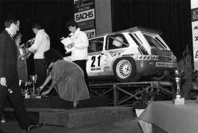 Philippe Touren - Albert Neyron
29º Critérium des Cévennes 1986. Renault 5 MaxiTurbo (5555 SP 30). Clasificado 2º.

Del 8 al 9 de Noviembre, Montpellier, Francia.
Superficie: asfalto con un total de 277.90 km divididos en 17 tramos cronometrados.
(Uno de ellos fue cancelado SS4 Le Vigan - St-Bresson de 14.30 km)

Tomaron la salida 198 equipos, finalizaron 87.@
Palabras clave: Philippe_Touren;Albert_Neyron;Renault;Turbo;Maxi;Grupo_B;1986;Criterium_Cevennes