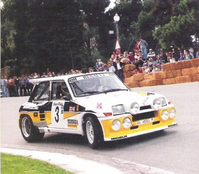 Carlos Sainz Cenamor - Antonio Boto
22º Rally Catalunya 1986. Renault 5 Maxiturbo (VA-4650-M). Clasificado 2º. 

Del 23 al 26 de Octubre, Barcelona, Catalunya, España.
Superficie: asfalto.

El Rally tenia un total de 1246.00 km de los que 417.00 km divididos en 30 tramos eran especiales.

Tomaron la salida 84 equipos, finalizaron 49.@
Palabras clave: ;Renault;Maxiturbo;Grupo_B;1986;Catalunya;España;Spain