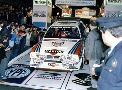 Markku Alén - Ilkka Kivimäki
6º Marlboro Rally de Argentina 1986. Lancia Delta S4 (TO 90680E). Clasificado 2º.

Del 6 al 9 de Agosto, Buenos Aires - Cordoba, Argentina.
Superficie: tierra.

El Rally tenia un total de 2072.00 km de los que 624.35 km divididos en 27 tramos eran especiales, (una de ellas fue cancelada SS19 Tanti - Cuchilla Nevada de 30.59 km).

Tomaron la salida 150 equipos, finalizaron 50.@
Palabras clave: Markku_Alen;Grupo_B;Lancia;Delta;Argentina;1986
