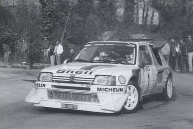 Timo Salonen - Seppo Harjanne
54º Rallye Automobile de Monte-Carlo 1986. Peugeot 205 Turbo 16 (24 FGV 75). Clasificado 2º.

Del 18 al 24 de Enero, Monte-Carlo.
Superficie: asfalto - nieve.

El Rally tenía un total de 3984.00 km de los que 881.20 km divididos en 36 tramos eran especiales.

Tomaron la salida 156 equipos, finalizaron 65.@
Palabras clave: Timo_Salonen;Peugeot;Turbo;Montecarlo;Grupo_B;1986