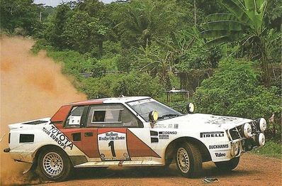 Lars-Erik Torph - Bo Thorszelius
18º Rallye Cote d'Ivoire 1986. Toyota Celica Twincam Turbo -TCT- (K-AM 5805). Clasificado 2º.

Del 24 al 27 de Septiembre, Yamoussoukro, Costa de Marfil.
Superficie: tierra.

El Rally tenia un total de 3763 km con 73 controles horarios.

Tomaron la salida 49 equipos, finalizaron 11.@
Palabras clave: Toyota;Celica;Grupo_B;Costa_Marfil;1986