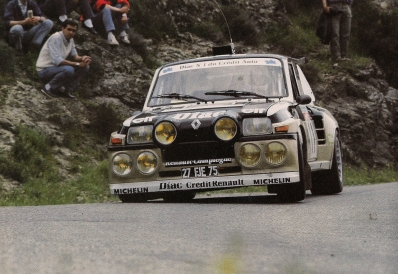François Chatriot - Michel Périn
30º Tour de Corse 1986. Renault 5 Maxi Turbo (27 FJE 759). Clasificado 2º.

Del 1 al 3 de Mayo, Ajaccio, Córcega, Francia.
Superficie: asfalto.
El Rally tenia un total de 1551.00 km de los que 1122.34 km divididos en 30 tramos eran especiales. (4 de ellos fueron cancelados. SS12 Figarella - Cardo de 15.75 Km, SS18 Corte - Taverna de 26.84 Km, SS19 Moltifao - Speloncato de 38.16 Km y SS20 Corbara - Calenzana de 23.69 Km. Los 3 últimos por el fatal accidente de Henri y Sergio).
Tomaron la salida 122 equipos, finalizaron 31.

En esta edición habí­an 5 tramos de 50 o mas Km cronometrados, SS7 Cozzano - Col de la Serra de 50.84, SS8 Muracciole - Abbazia de 50.00, SS10 Pont d'Altiani - Pont St Laurent de 56.01, SS14 Prunelli - San Pancrazio de 55.67 y SS17 Campe Militaire - Corte de 58.14. Uno de mas de 70 km, SS23 Saint Roch - Suaricchio de 78.19, y otro, el último, SS30 Liamone - Suaricchio de 83.16 Km.

Aquí dejo los kilómetros de cada uno de los 30 tramos del Rally:

1ª ETAPA (01-Mayo-1986)
SS1 Verghia - Pont de la Masina de 38.09 km
SS2 Sainte Marie Sicche - Moca 1 de 23.96 km
SS3 Petreto - Aullene 1 de 20.03 km
SS4 Zerubia - Santa Giulia de 30.60 km
SS5 Sartene - Zonza de 44.23 km
SS6 Aullene - Zicavo de 25.59 km
SS7 Cozzano - Col de la Serra de 50.84 km
SS8 Muracciole - Abbazia de 50.00 km
SS9 Campo al Quarcio - Ponte de Noceta de 33.77 km
SS10 Pont d'Altiani - Pont St Laurent de 56.01 km
SS11 Ponte Rosso - Borgo de 42.29 km

TOTAL ETAPA 415.41 km

2ª ETAPA (02 Mayo-1986)
SS12 Figarella - Cardo (cancelado) de 15.75 km
SS13 Saint Florent - Col de San Stefano de 26.81 km
SS14 Prunelli - San Pancrazio de 55.67 km
SS15 Folelli - Santa Lucia di Moriani de 18.49 km
SS16 Moriani Plage - Orsoni de 20.10 km
SS17 Campe Militaire Corte de 58.14 km
SS18 Corte - Taverna (cancelado) de 26.84 km
SS19 Moltifao - Speloncato (cancelado) de 38.16 km
SS20 Corbara - Calenzana (cancelado) de 23.69 km

TOTAL ETAPA 283.65 km

3ª ETAPA (03-Mayo-1986)
SS21 Norte Dame de la Serra - Pont du Fango de 28.77 km
SS22 Fango - Ota de 48.59 km
SS23 Saint Roch - Suaricchio de 78.19 km
SS24 Tavera - Pont de Mezzana de 30.57 km
SS25 Sainte Marie Sicche - Moca 2 de 23.96 km
SS26 Petreto - Aullene 2 de 20.03 km
SS27 Sorbollano - Santa Giulia de 35.59 km
SS28 Calvese - Agosta Plage de 38.69 km
SS29 Plaine de Peri - Capiglioli de 35.73 km
SS30 Liamone - Suaricchio 83.16 km

TOTAL ETAPA 423.28 km.
SUMANDO LAS TRES ETAPAS, ESTAMOS HABLANDO DE 1122.34 KM CRONOMETRADOS... UNA SALVAJADA...@
Palabras clave: ;Renault;Maxiturbo;Grupo_B;Corcega;1986;Corse