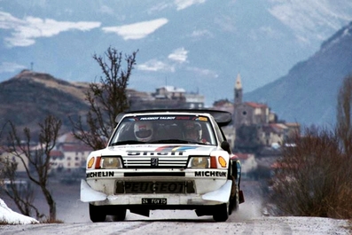 Timo Salonen - Seppo Harjanne
54º Rallye Automobile de Monte-Carlo 1986. Peugeot 205 Turbo 16 (24 FGV 75). Clasificado 2º.

Del 18 al 24 de Enero, Monte-Carlo.
Superficie: asfalto - nieve.

El Rally tenía un total de 3984.00 km de los que 881.20 km divididos en 36 tramos eran especiales.

Tomaron la salida 156 equipos, finalizaron 65.@
Palabras clave: Timo_Salonen;Seppo_Harjanne;Peugeot;Turbo;Montecarlo;Grupo_B;nieve;1986