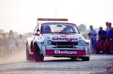 Marc Duez - Willy Lux
22º Ypres 24 Horas Rally 1986. MG Metro 6R4 (C730 HOF). Clasificado 3º.

Del 27 al 29 de Junio, Ypres, Bélgica.
Superficie: asfalto.

El Rally estaba dividido en 2 etapas y 411.41 km cronometrados divididos en 37 tramos especiales.

Tomaron la salida 155 equipos, finalizaron 70.

© Stéphane Lhonnay.@
Palabras clave: ;MG,Metro;Ypres;1986;Grupo_B
