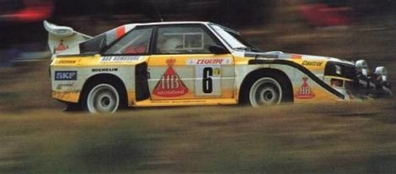 Hannu Mikkola - Arne Hertz
54º Rallye Automobile de Monte-Carlo 1986. Audi Sport Quattro S1 E2 (IN-NW 4). Clasificado 3º.

Del 18 al 24 de Enero, Monte-Carlo.
Superficie: asfalto - nieve.

El Rally tenía un total de 3984.00 km de los que 881.20 km divididos en 36 tramos eran especiales.

Tomaron la salida 156 equipos, finalizaron 65.@
Palabras clave: ;Audi;Sport;Quattro;E2;Montecarlo;1986