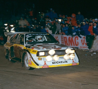 Hannu Mikkola - Arne Hertz
54º Rallye Automobile de Monte-Carlo 1986. Audi Sport Quattro S1 E2 (IN-NW 4). Clasificado 3º.

Del 18 al 24 de Enero, Monte-Carlo.
Superficie: asfalto - nieve.

El Rally tenía un total de 3984.00 km de los que 881.20 km divididos en 36 tramos eran especiales.

Tomaron la salida 156 equipos, finalizaron 65.@
Palabras clave: ;Audi;Sport;Quattro;Montecarlo;1986;Grupo_B;Turini