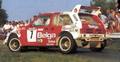 Marc Duez - Willy Lux
22º Ypres 24 Horas Rally 1986. MG Metro 6R4 (C730 HOF). Clasificado 3º.

Del 27 al 29 de Junio, Ypres, Bélgica.
Superficie: asfalto.

El Rally estaba dividido en 2 etapas y 411.41 km cronometrados divididos en 37 tramos especiales.

Tomaron la salida 155 equipos, finalizaron 70.@
Palabras clave: ;MG,Metro;Ypres;1986;Grupo_B