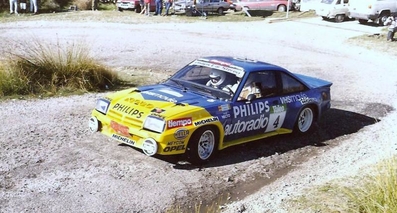 Benigno (Beny) Fernández - José Lòpez Orozco
3º Rally Valeo 1986. Opel Manta 400. Clasificado 3º.

Del 15 al 16 de Noviembre, Madrid, España.
Superficie: asfalto.

El Rally constaba de 21 tramos cronometrados, desconocemos cuantos kilómetros totales.

Se inscribieron un mínimo de 63 equipos, finalizaron un mínimo de 48.@
Palabras clave: ;Opel;Manta;Grupo_B;Valeo;Madrid;1986
